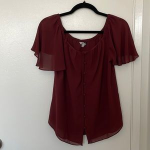 Naked Zebra Maroon Shirt